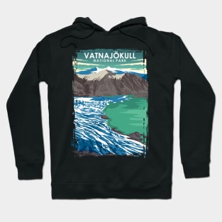 Vatnajokull National Park Travel Poster Hoodie